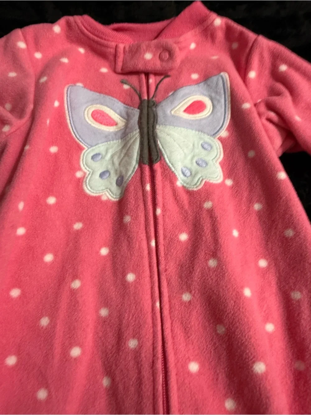 Carter's Pink Polka Dot Butterfly Sleep Sack
